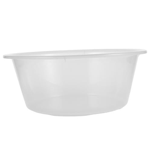 Bañera transparente portátil para pies de plástico duradero miniatura 1