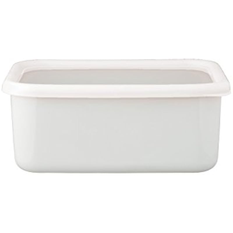 Fuji Horo Deep Square Container L Konte Lily White Ke-Dl LW
