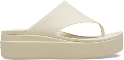 Crocs Women's Brooklyn Platform Flip Flops, Bone, Numeric_6 | Image 3