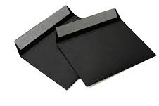 De 100 Enveloppes C6 114 x 162 mm (Noir) 120 g/m² sans fenêtre Patte autocollante (Article 514 A) Cover