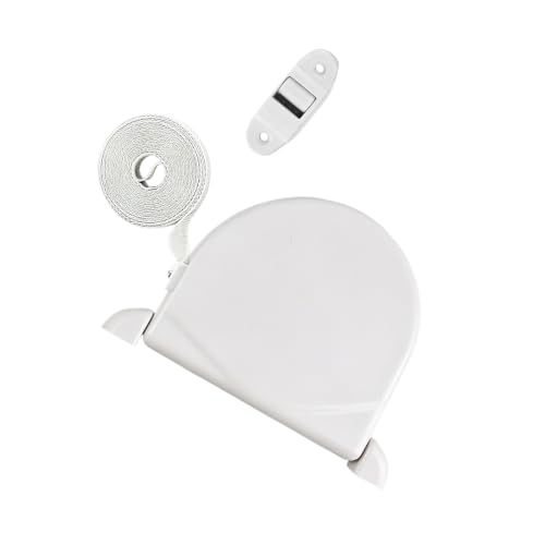 Recogedor Persiana con Cinta de 14 mm x 5 m y mini guía, yisight Enrollador Persiana Exterior, Rotación de 180°, Redondo