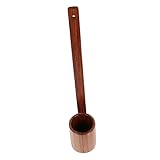 ABOOFAN Louche à Vin En Bois à Long Manche 30 G, Cuillère Polyvalente En Bois Naturel, ...