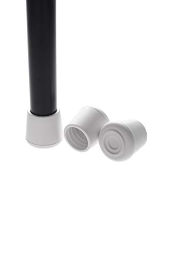 Furnigear Chair Leg Tips Caps Non-Slip Rubber Leg Tips 7/8” Inner Diameter Chair Leg Floor Protectors Round White, 16 Pack #TOP5