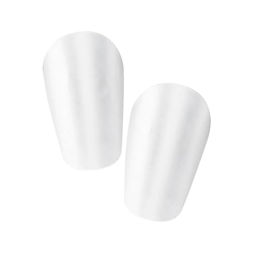 Lljsszr 1 Pair Mini Soccer Shin Guards for Boys Kids, Essential Football Training Gear, S White 10cmx6cm