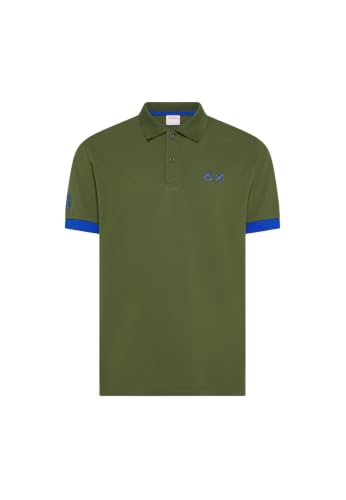 Polo SUN68 homme A36121 vert foncé pour vos sorties