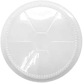 9" Clear Round Plastic Dome Lid 500/Case