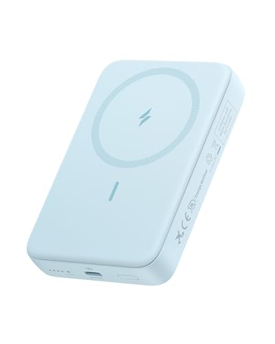 Anker Zolo magnetische Powerbank, kompaktes 10.000mAh Ladegerät mit 30W Max. Schnellladen, kabellos und portabel, hautfreundlicher und robuster Akku, für iPhone 17/16/15 Serie, AirPods und mehr