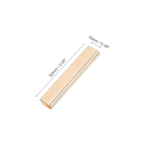 Terminales de metal dorado para cinturón de 2 pulgadas uxcell 2