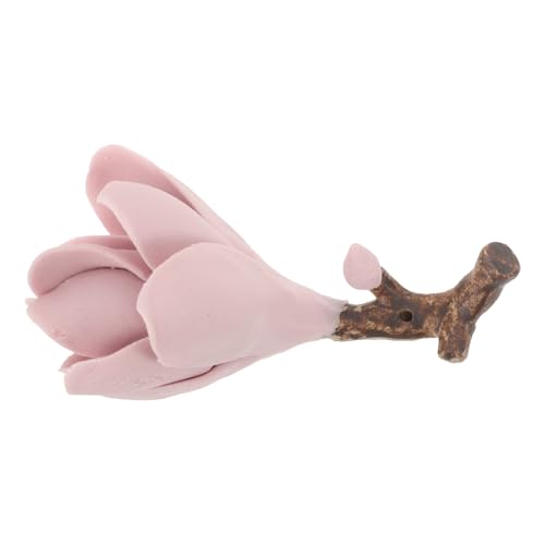 Milisten Porte-Brosse en Céramique Forme Fleur Magnifiquement Travaillé, Support Pinceaux Pratique et Élégant pour Étude ou Présent d'anniversaire