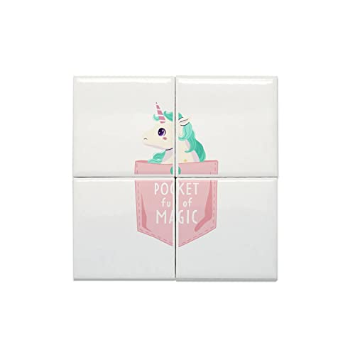 Carreaux céramique décoratifs Fabulous 15,2x15,2 cm avec motif licorne magique