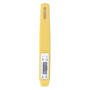 Akozon Digital Food Thermometer Automatic Calibration Pen High Accuracy Electronic Pocket Thermometer Yellow Home and Family Appliance and Decor
