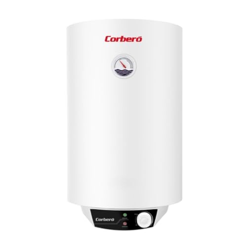 Corberó – Termo Eléctrico Vertical CTWB200 | 200L | Panel Manual | Termómetro Exterior | Termostato Regulable | Tanque Esmaltado | Protección Anticorrosión | Eficiencia Energética C