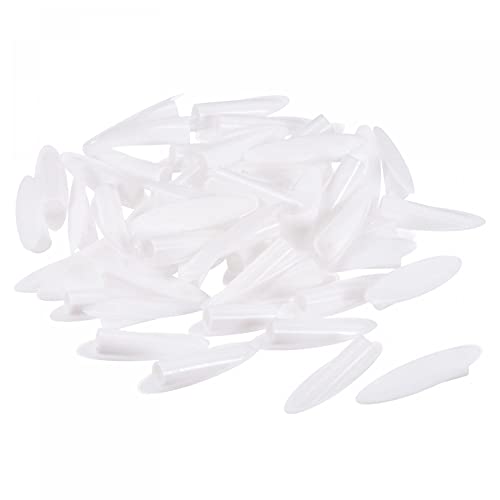 Image of MECCANIXITY 9mm Plastic Pocket Hole Plugs,Wood Plugs for Pocket Hole Jig Working Tool Accessories,White Pack of 100