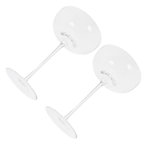 PRETYZOOM 2 Piezas Copa De Vino Tipo Balón De Cristal Transparente Copas De Vino Para Obsequio De Mujer Uso Casa Para Tipo Cáliz