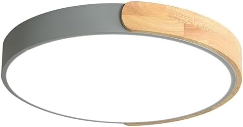 Modern Round Flush Mount Ceiling Light Simple Design 3-Color Adjustable