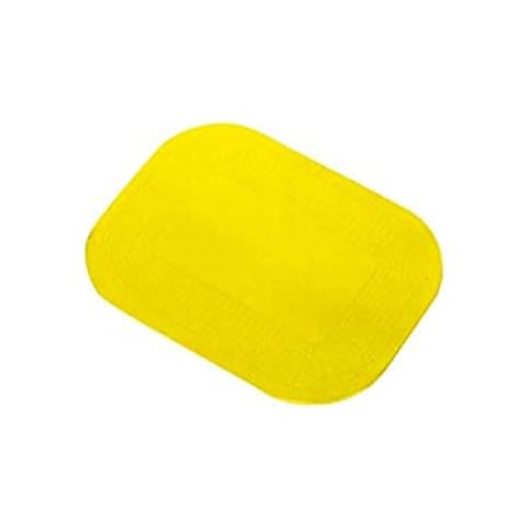 Dycem Non Slip Rectangular Pad 35 x 25 cm, Yellow, Precut Adhering Pad, Grip Assistance, Non-Toxic, Prevents Objects From Sliding or Rolling, Ideal for Cups, Plates, & Eating Utensils Cover