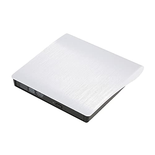 Disque externe DVD-ROM USB 3.0 lecteur CD portable blanc graveur de salon pour PC et ordinateur