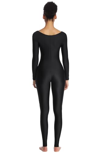 Image of Women's Long Sleeve Unitard Dance Costume Spandex Full Body Suits