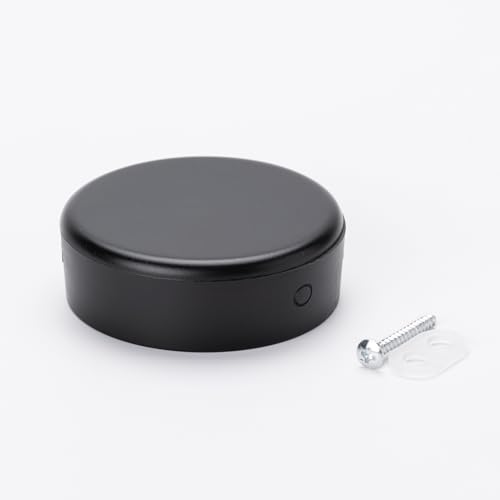 ORION LIGHTSTYLE Verteilerdose PVC Baldachin Deckendose Rosette Abzweigdose Abdeckung, schwarz, 1 Stück, rund, 70mm