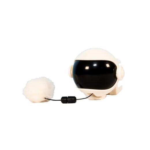 CatCures Automated String Toy for Cats and Kittens - Interactive Smart Toys with Automatic Shut-Off - Fun Self-Dangle for Endless Play and Exercise, White