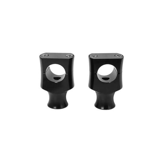 Pontets de guidon universels 22mm 25mm en aluminium noir pour motos custom Dyna et Sportster