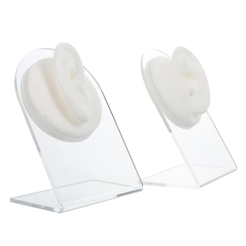 Modèle d'oreille en silicone flexible et résistant pour boucles d'oreilles
