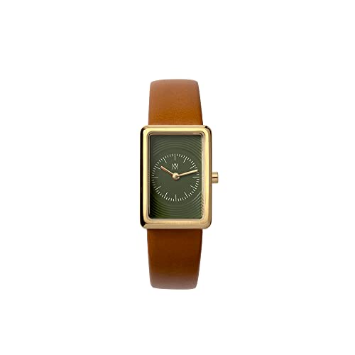 �y�����V���b�v�z�}�x�� �E�H�b�`�Y Maven Watches 18mm THE DECO SERIES �X�N�G�A�^�C�v�̃E�H�b�` �~�j�}���t�@�b�V�������v (Jazz Brown 18mm)