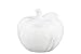 Produktbild Urban Trends Keramik Apple Figur in Marbleized Natural Finish, klein, weiß