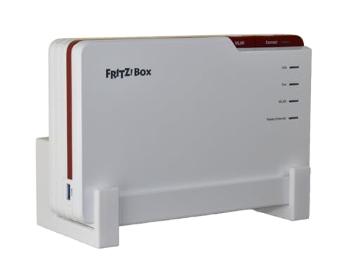 EasyClick wandhouder voor AVM Fritz!Box 5690 Pro, ook als plafondbeugel, veilig vastklikken, in elke richting monteerbaar, inclusief montagemateriaal. - Afbeelding 3