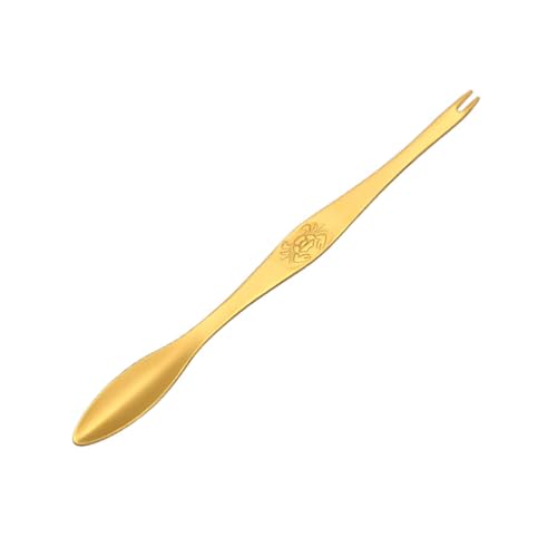 fztonk Food Grade 304 Stainless Steel Seafood Picking Fork and Spoon Tool with Comfortable Handle for Crab Legs and Lobster Claws Preparation