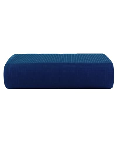 Image of Casa Copenhagen, Egyptian Cotton - Waffle Terry Towel 4 Piece 100% Cotton Large Bath Towel Set - Navy