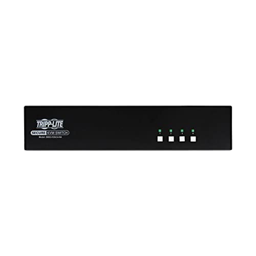 Image of Tripp Lite Secure KVM Switch 4-Port Dual-Head HDMI, US Government NIAP-Certified PP4.0 Security, Common Access Card (CAC) Port, 4K @ 60Hz Quality, TAA Compliant, 3-Year Warranty (B002-H2AC4-N4)