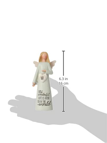 Blossom Bucket Angle Love Love Hand Painted Resin Decorative Figurine with Heart Resin with Message | Decoration for Living Room, Bookshelf for Family & Loved Once’s, White - Cosy Home Interiors Blossom Bucket Angle Love Love Hand Painted Resin Decorative Figurine with Heart Resin with Message | Decoration for Living Room, Bookshelf for Family & Loved Once’s, White - Image 7