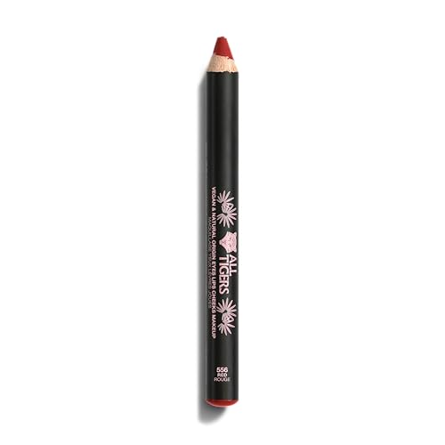 All Tigers 3-in-1 Mehrzweck-Stift für Augen, Lippen, Wangen – Rot 556 – veganes Make-up & einfach aufzutragen – intensiver Lippenstift, Creme-Blush, Lidschatten – Jojoba Bio – umweltfreundlich