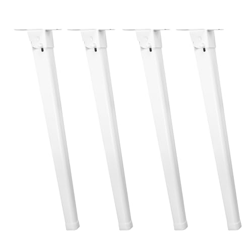 VALICLUD 4 Patas Metálicas Plegables para Muebles 28 Cm Altura, Accesorios para Mesa Plegable de Cama y Portátil, Patas Pequeñas Resistentes para Uso Doméstico y Camping