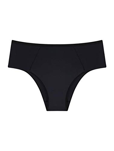 Calcinha Cintura Alta, Bonjour, Feminino, Preto, P