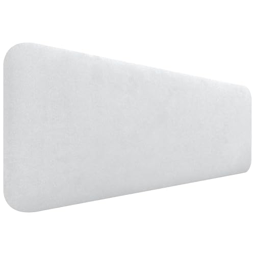 DHOME Tête de Lit Capitonnée Unie Arrondie en Tissu Aqualine pour Mur Têtes de Lit Acoustiques...