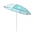 CARIBBEAN JOE Beach Umbrella, Portable Outdoor Sun Umbrella With UV Protection, Shoulder Carry Bag, Full 6 ft Arc, Mint