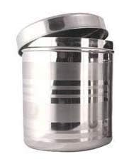 VENZIO Premium Stainless Steel Deep Storage Container with Flat Lid | Food Grade Jointless Kitchen Dabba for Grains, Snacks, and Curries | Rust-Proof Mirror Finish (5 L)-picture-17