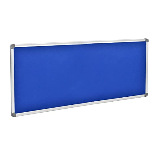 DECORITA Bacheca In Feltro PET Blu 119x89 Cm – 12 Pannelli 30x30 Cm Assorbimento Acustico, Alternativa Al Sughero Per Ufficio E Casa