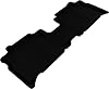 3D MAXpider Second Row Custom Fit All-Weather Floor Mat for Select Lexus RX350/330 Models - Kagu Rubber (Black)