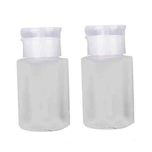 OSOLADY 4個美甲用按??瓶 ネイルリムーバー容器 洗甲水保管ボトル デザ