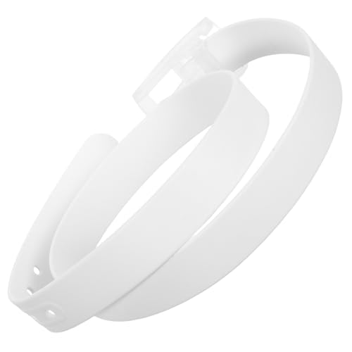 Toyvian Men Casual Silicone Belt Adjustable Lightweight Sports Belt with Plastic Buckle for Golf Everyday Wear