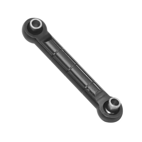 Rc Special Connecting Rod for MJX for Hyper Go 14209 14210 H14BM 14434B 1/14 CNC Aluminum Metal Rod Steering Link RC Car Parts and Accessories Upgrade Replacement Use(Black)