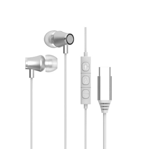 UNVO Auriculares para juegos, auriculares tipo C con cable con micrófono desmontable, negro, plástico, diseño sobre la oreja, controles táctiles en línea, modelo G21, para juegos PS4, cable de 47.2