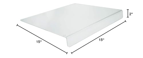 Tabla de corte acrílica transparente Source One Premium para encimera, 15 x 15 pulgadas, con borde de 2 pulgadas miniatura 5