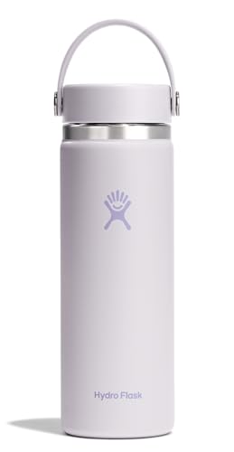 Image of Hydro Flask Water Bottle - Insulated Stainless Steel - Wide Mouth Flex Lid, Non Spill, Leakproof and Refillable in 20 Oz Cloud Pink