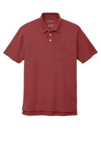 Port Authority Cotton Blend Pique Pocket Polo...
