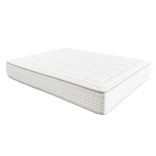 Colchón Micro Spring 200x200– Altura 30 cm – +1400 Micromuelles Ensacados – Viscoelástica 80KG – Gel-Iolex – Box 8.0 – Firmeza Media – 7 Zonas – Antiácaros – En Caja – Hecho en España