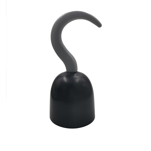 VIGUEUR Plastic Pirate Hook Costume Accessory Captain Hook Black